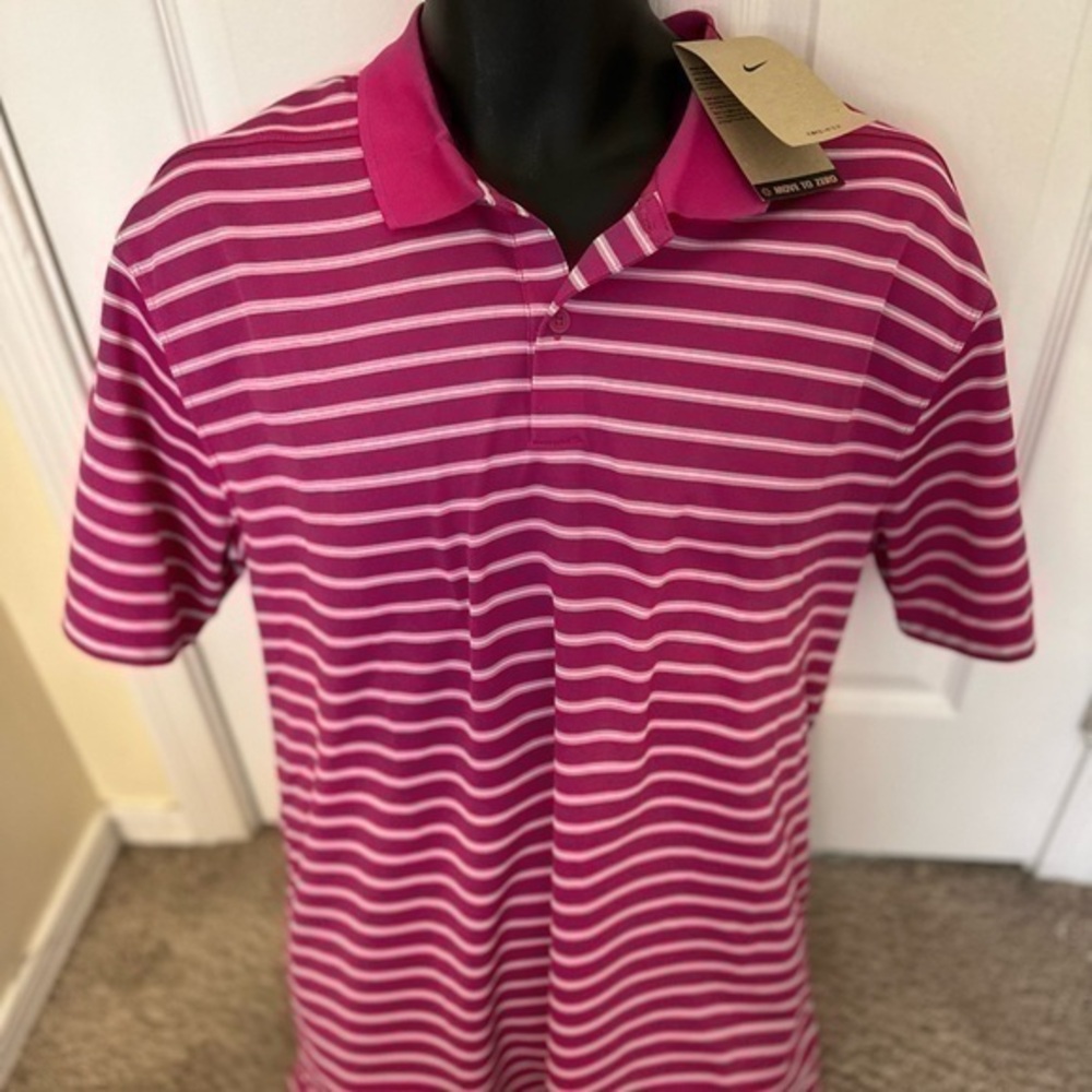 Nike Dri-FIT Victory Men's Striped Golf Polo size large L DH0835 621